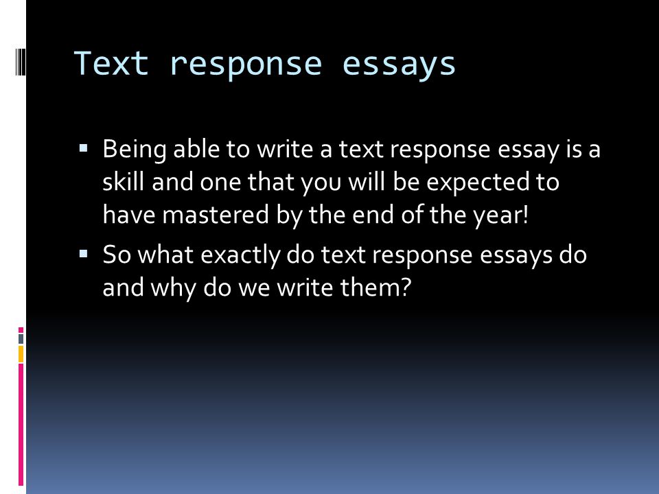 How to write a text response essay teel